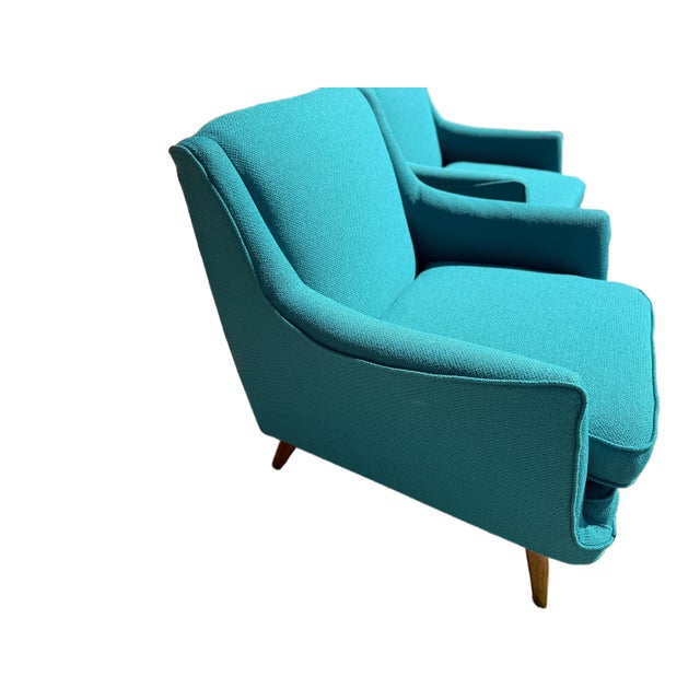 Wood Mid-Century Modern Armchairs - Pair - Restored For Sale - Image 7 of 18