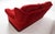 1960s Mid Century Tufted Back Ruby Red Sofa For Sale In New York - Image 6 of 14