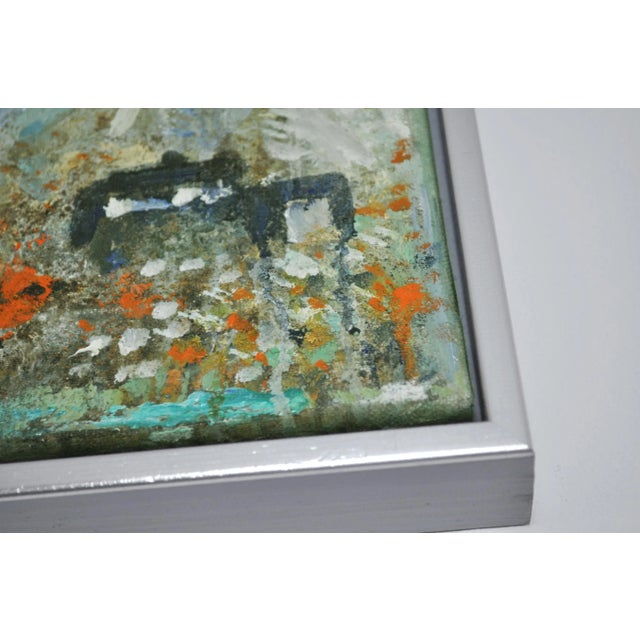 2000 - 2009 Mette Birckner, Abstract Impressionism Painting, A Fairytale with Birds (5), 2009, Oil on Canvas, Framed For Sale - Image 5 of 8