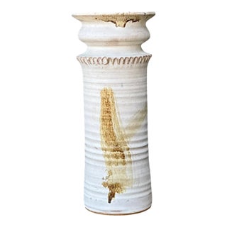 Vintage Handcrafted Ceramic Vase For Sale
