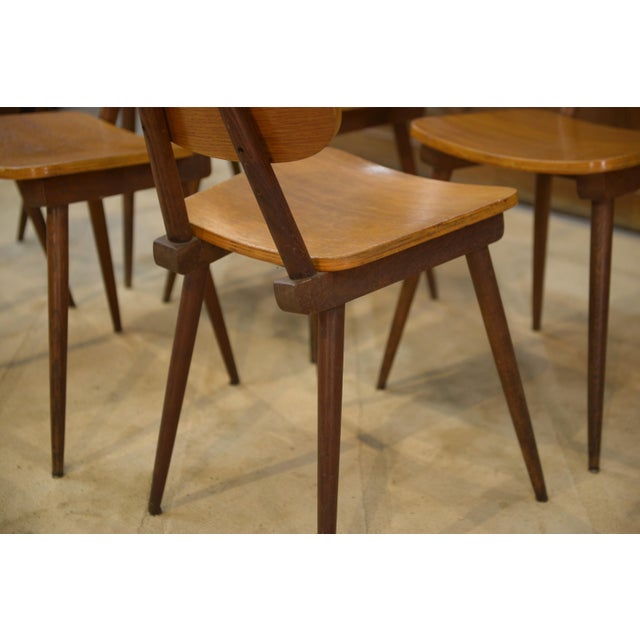 Vintage Chairs in Oak, 1960s, Set of 6 For Sale - Image 10 of 13