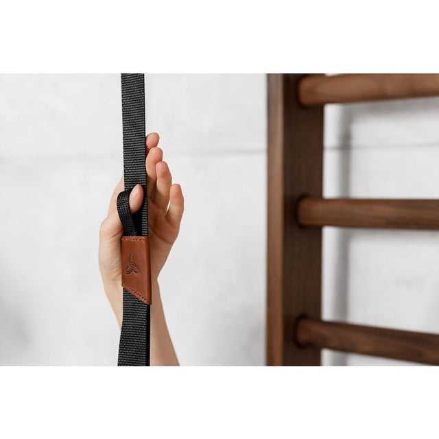 Walnut and Any Leather Rings by Eternal Creek, Set of 2 For Sale - Image 10 of 12