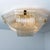Curved Clear Gold Glass Messing Flush Mount from Venini, 1970 For Sale - Image 9 of 16