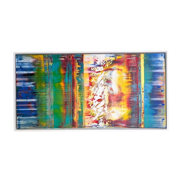 Kim Dieu, Modern Abstract Composition, Acrylic on Canvas, Framed For Sale - Image 4 of 4