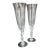 1990s Retired Carl Faberge "Kissing Doves" Art Deco Champagne Flutes - a Pair For Sale