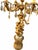 Rare Vintage Hollywood Regency Figural Cherub Candelabra Floor Lamp With Integrated Marble Table Available Now at Vintage Royale Usa. For Sale - Image 4 of 7