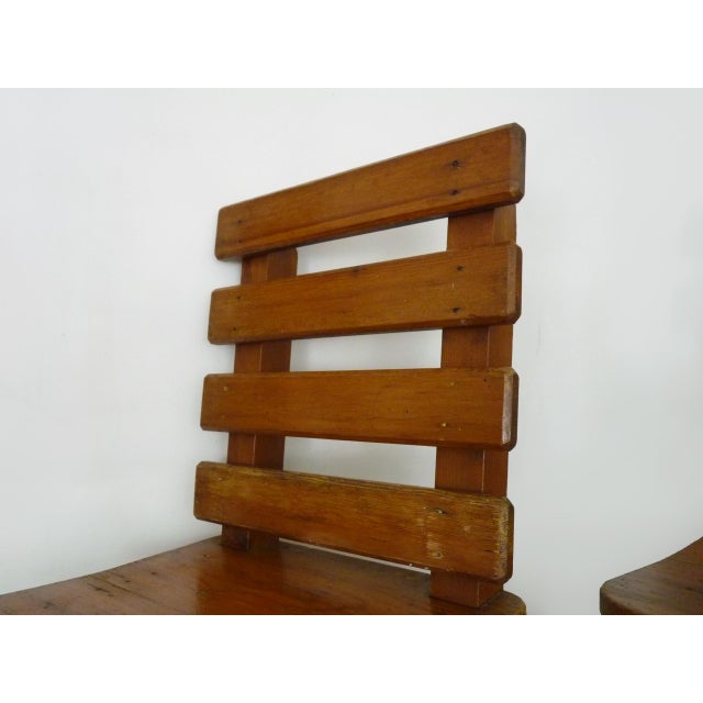 Vintage Oak Chairs, 1970s, Set of 2 For Sale - Image 6 of 10