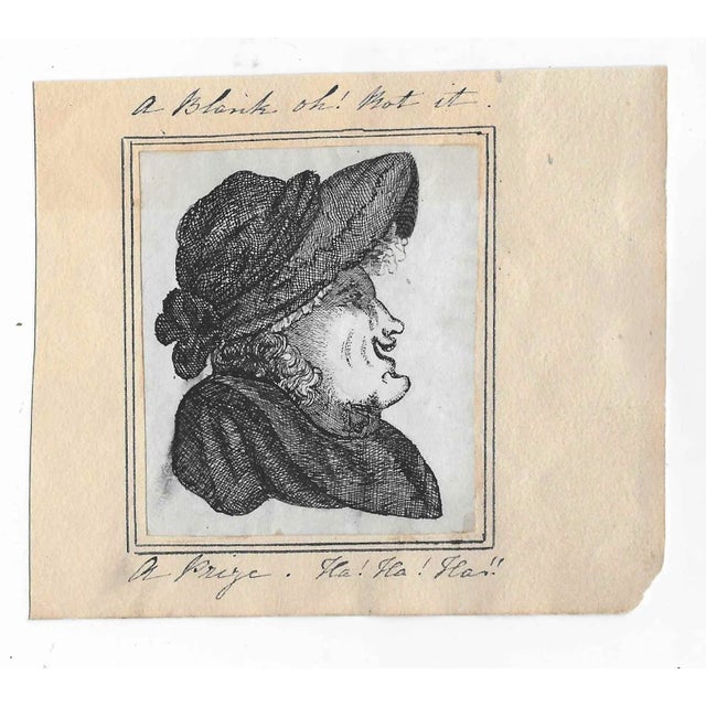 English 1820s English Double Portrait Drawing For Sale - Image 3 of 3