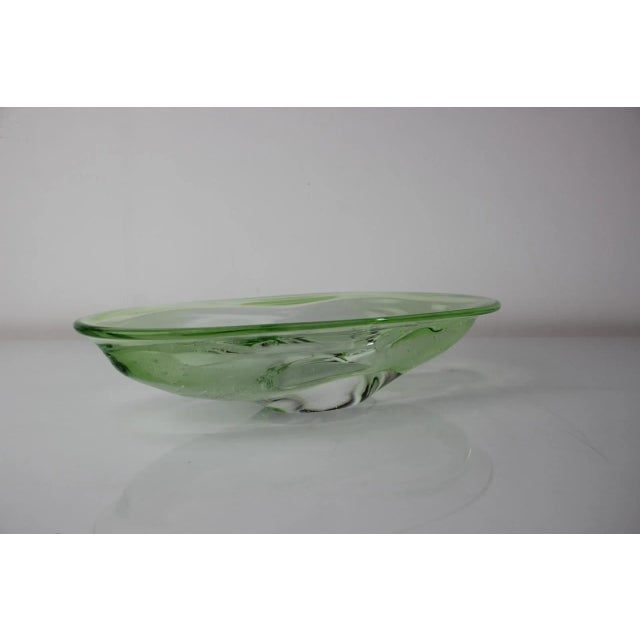 Mid-Century Art Glass Bowl by Zelezno Borske Sklo, 1960s For Sale - Image 8 of 9