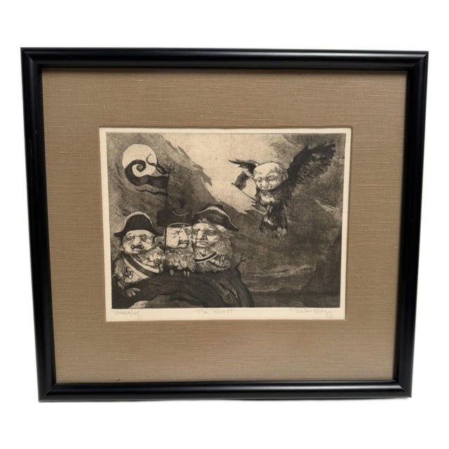 1970s Charles Bragg "The Roost" Ap Artist Proof Signed Framed Lithograph For Sale