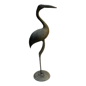 Brass Flamingo / Crane Statue