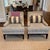 Wood Pair Mitchell Gold Houndstooth Chairs For Sale - Image 7 of 12