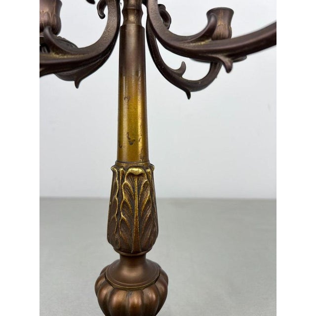 Vintage Italian 5-Arm Candelabra For Sale - Image 3 of 12