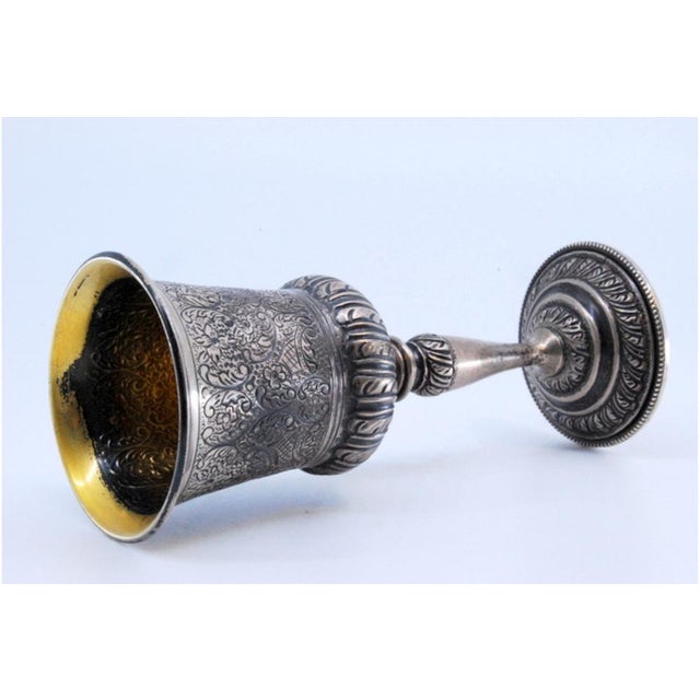 Silver Chalice with Reliefs For Sale - Image 5 of 11