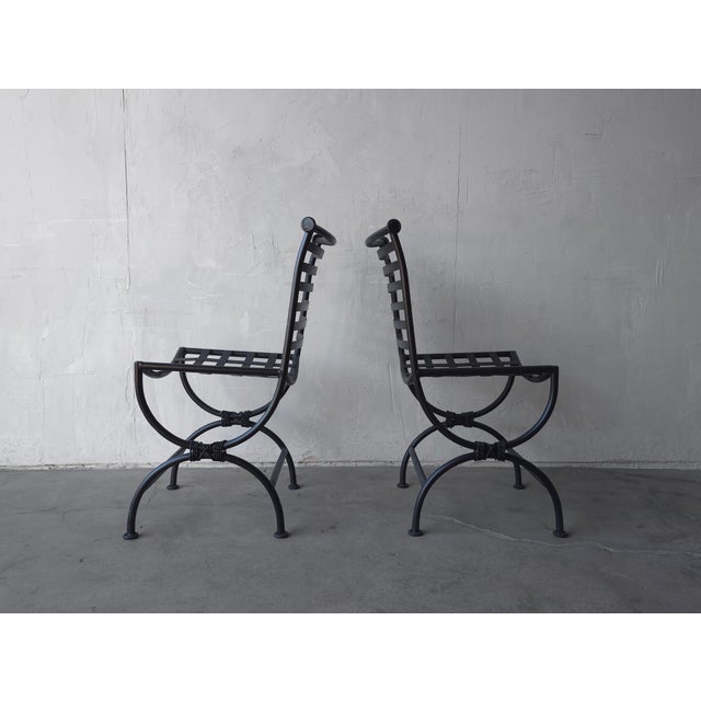1960s Vintage Iron Garden Dining Chairs - 4 Available For Sale - Image 9 of 14