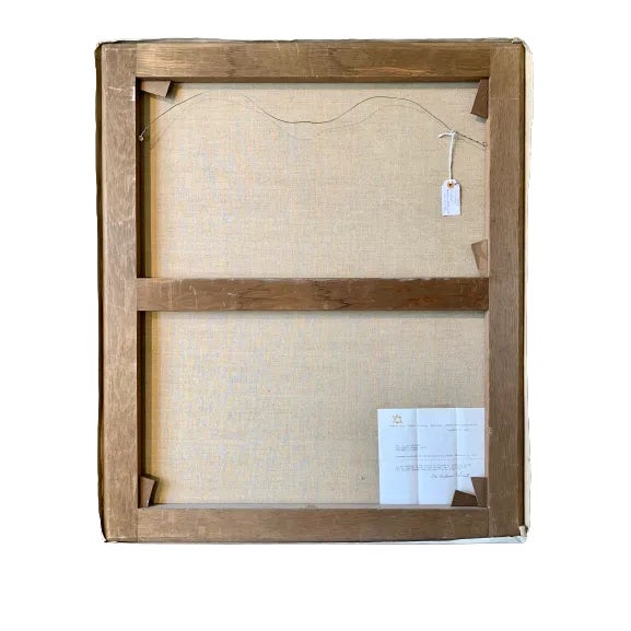 Art speaks to all of us. Who's to say when a painting is finished or complete? In this painting, the artist captures trees...