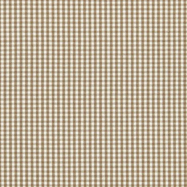 Sample - Schumacher Barnet Cotton Check Fabric in Mocha For Sale