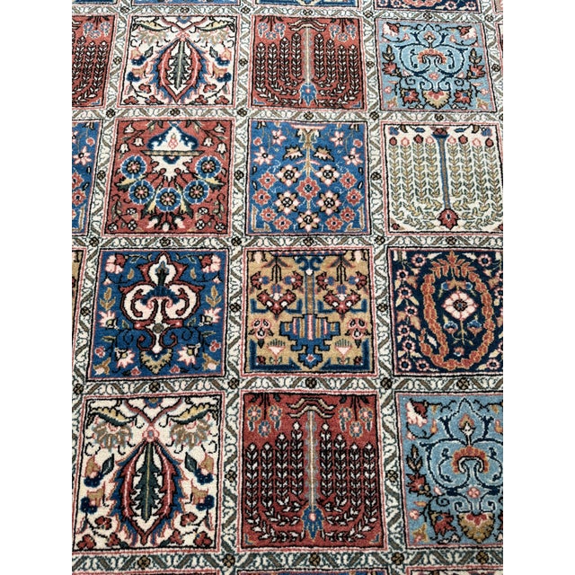 7ft 1in × 11ft 7in Iranian Bakhtiari Tree of Life Hand Woven Area Rug, Circa 1960's For Sale - Image 9 of 13