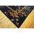 1920s Navy Blue Green Floral Antique Chinese Art Deco Carpet 11'9" X 14'9'' Rug For Sale - Image 4 of 10