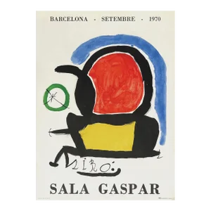 1970 Joan Miro Sala Gaspar Lithograph Poster