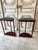 Red Empire Style Half-Moon Console Tables, 1990s, Set of 2 For Sale - Image 8 of 9