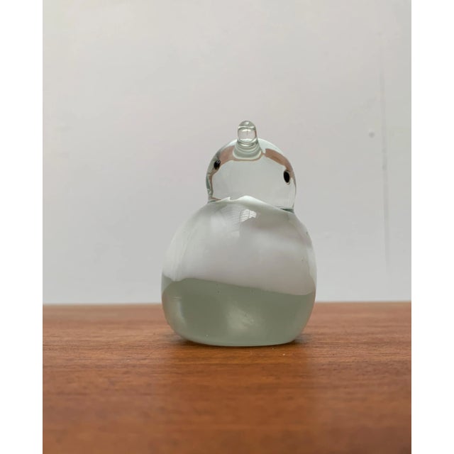 Glass Vintage Glass Bird Sculpture For Sale - Image 7 of 13