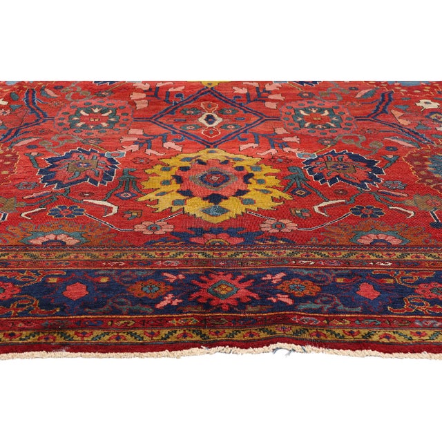 Late 19th Century Persian Mahal Rug, 09'05 X 10'09 For Sale - Image 4 of 10