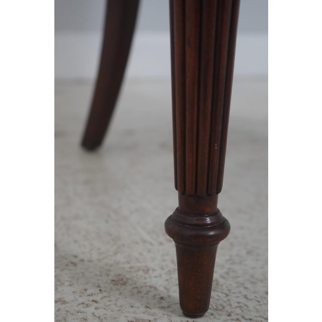 Theodore Alexander Regency Style Double Cane Back Leather Seat Chair For Sale - Image 13 of 18