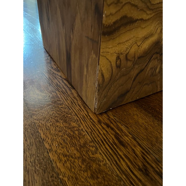 Vintage Wood Veneer Tables a Pair Chairish