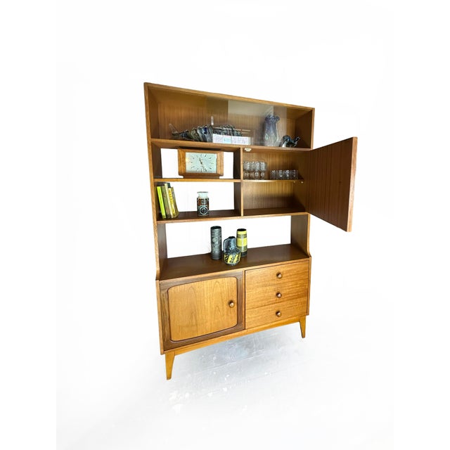 1960s Vintage Stateroom Teak Room Divider and Display Cabinet from Stonehill, 1960s For Sale - Image 5 of 17
