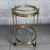 Mid 20th Century Vintage Brass Glass Food Cart in the style of Maison Jansen, 1960s For Sale - Image 5 of 15