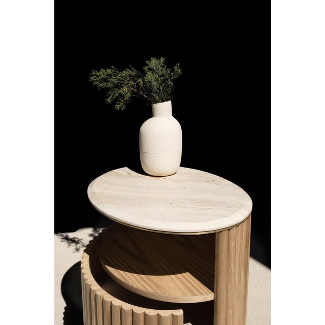 Brown Herbert Bedside Table by Wood Tailors Club For Sale - Image 8 of 13