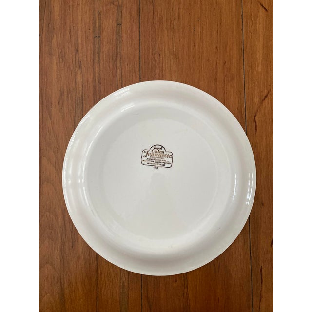 Royal China Jeanette Country Harvest ironstone apple pie dish with recipe. Microwave and dishwasher safe.