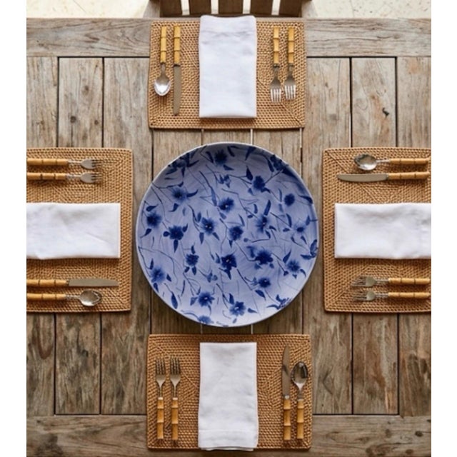 Hand-Painted Moroccan Safi Ceramic Charger Platter by M. Reda Dbila For Sale - Image 9 of 10