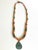 Artisan Solid Copper & Green Aventurine Statement Necklace | Verdigris Patina Pendant | Bohemian Luxe Handcrafted Jewelry For Sale - Image 13 of 18