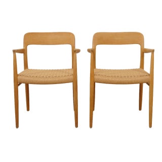 Model 56 Dining Chairs in Oak by Niels Otto (N. O.) Møller for J.L. Møllers, Set of 2 For Sale