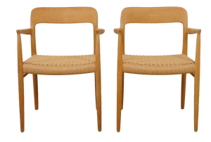 Model 56 Dining Chairs in Oak by Niels Otto (N. O.) Møller for J.L. Møllers, Set of 2