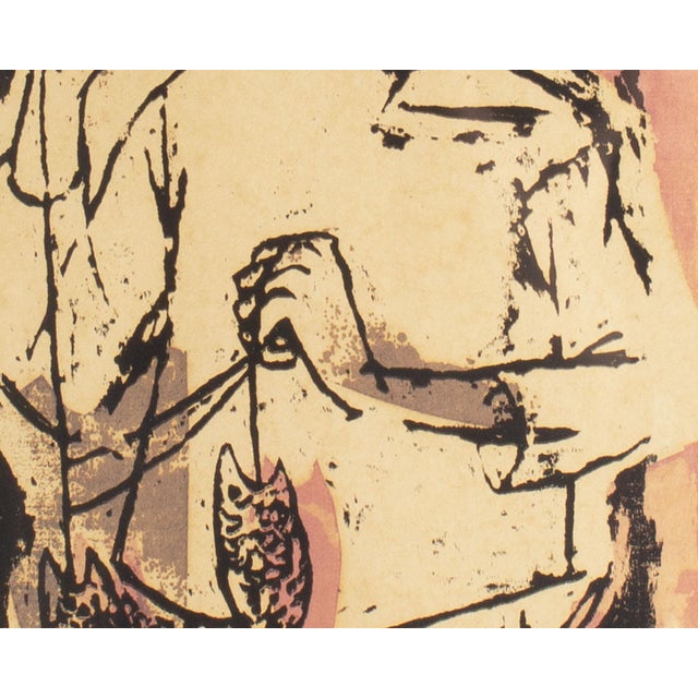Figurative “Ed Piscadore” Portrait Serigraph Print by Elizabeth Slaughter For Sale - Image 3 of 7