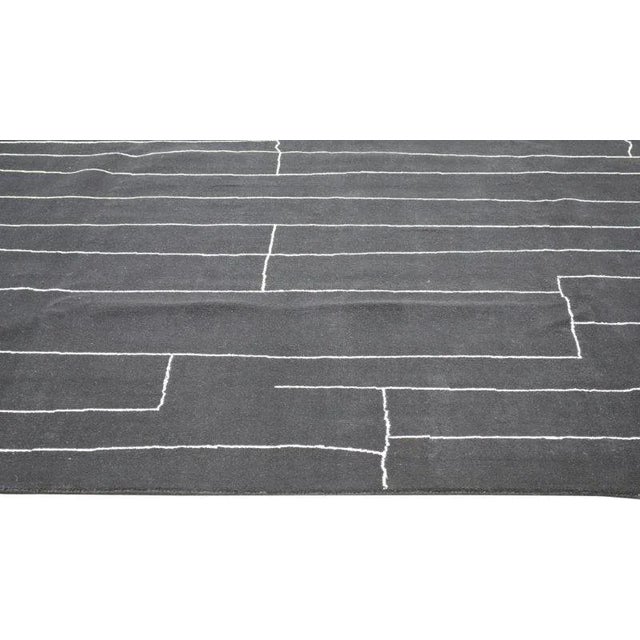 Moroccan Hand Knotted Wool Rug,10'1"X14' For Sale - Image 4 of 6