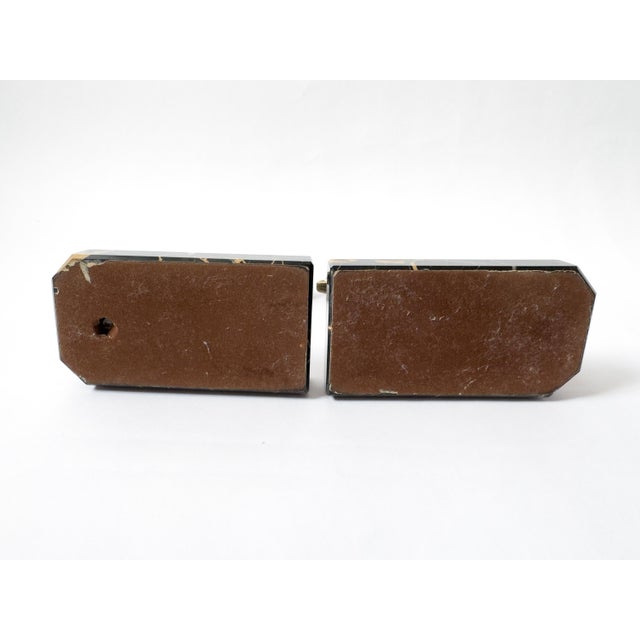 Pair of French Art Deco Leaping Antelope Bookends, Signed Tedd, C. 1930 For Sale - Image 17 of 18