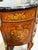 Wood Early 20th Century Louis XV Style Demi Lune Marquetry Commode With Marble Top For Sale - Image 7 of 12