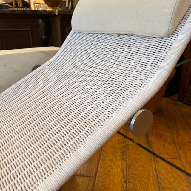 Kreoo by Decormarmi Vis-A-Vis Marble + Rattan Floating Chaise For Sale - Image 12 of 12