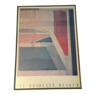 1980s Richard Diebenkorn at the Brooklyn Museum Large Framed Poster For Sale