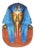 Plaster Egyptian Wall Hanging Bust of King Tut For Sale