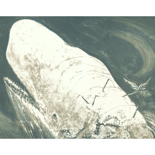 Contemporary 1968 "Moby Dick" Lithograph by Benton Spruance "The Whiteness of the Whale" For Sale - Image 3 of 6