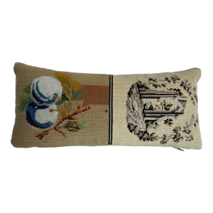 1850 English Needlework Pillow
