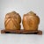 Wooden Ebisu and Daikoku Deity Statues on Base, Japan, 1950 For Sale - Image 11 of 12