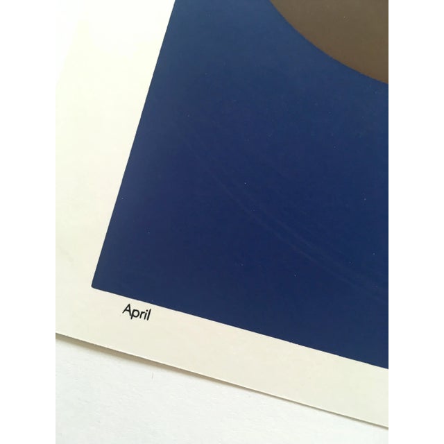 This limited edition screen print from the early 1970s is hand-signed in pencil on the back. This piece has an attribution...