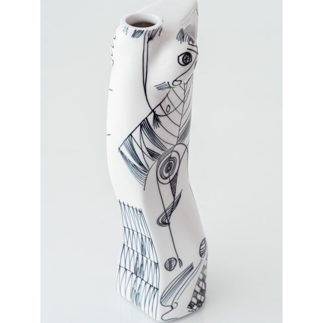 Ceramic Anthropomorphic Figural Vases by Sargadelos, Set of 2 For Sale - Image 7 of 13