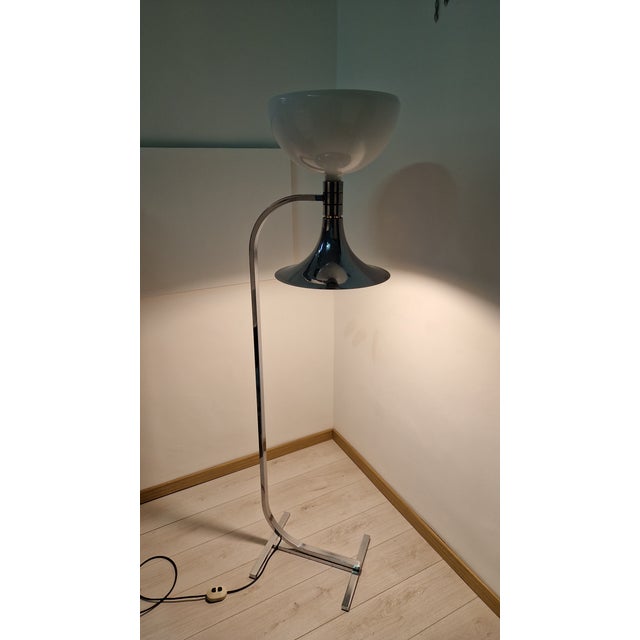 AM/AS Model Floor Lamp in Chrome-Plated Metal by Franco Albini and Franca Helg for Sirrah, 1960s For Sale - Image 9 of 18